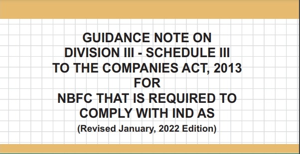 GN on Division III to Schedule III to the Companies Act